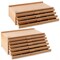 7 Elements Wooden Artist Storage Supply Box for Pastels, Pencils, Pens, Markers, Brushes and Tools